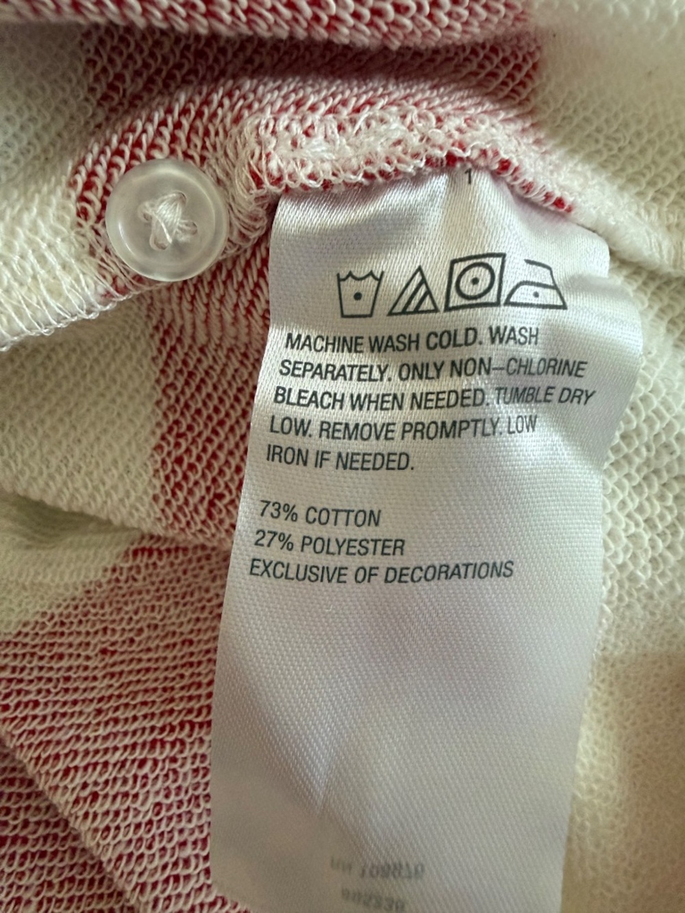 G by Giuliana Striped Rugby Polo Top Cherry Detail Red White Pullover NWOT | XL - Picture 10 of 16